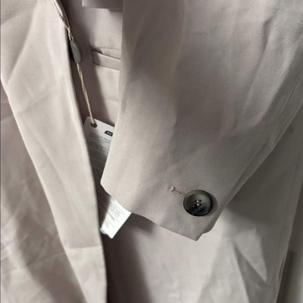 NWT [$495] Ba&sh Women's cream Double-Breasted Trench Coat. Manteau Stan. 2 - Picture 9 of 14